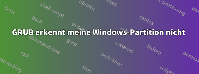 GRUB erkennt meine Windows-Partition nicht