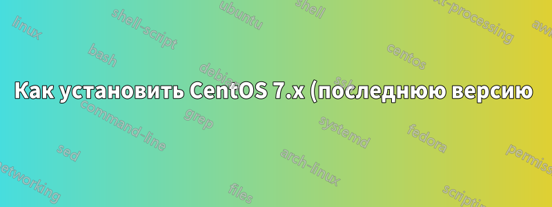Как установить CentOS 7.x (последнюю версию) на мой HP-15ac048tu?