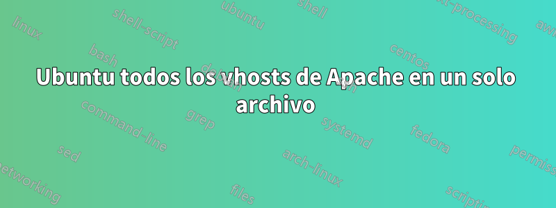 Ubuntu todos los vhosts de Apache en un solo archivo