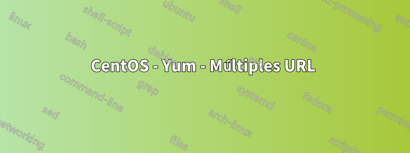 CentOS - Yum - Múltiples URL