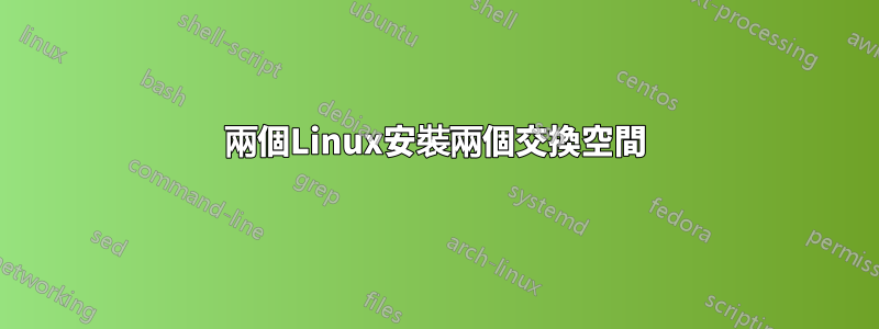 兩個Linux安裝兩個交換空間