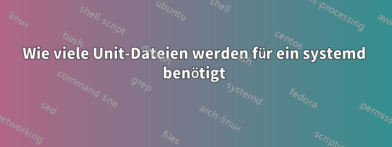 Wie viele Unit-Dateien werden für ein systemd benötigt