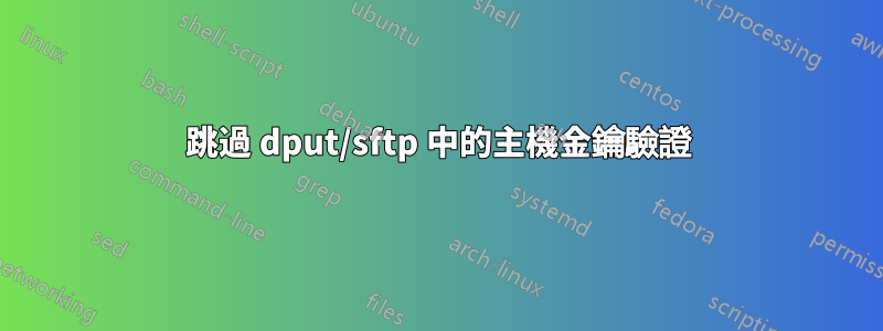 跳過 dput/sftp 中的主機金鑰驗證