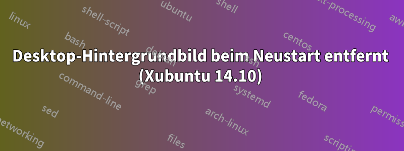 Desktop-Hintergrundbild beim Neustart entfernt (Xubuntu 14.10)
