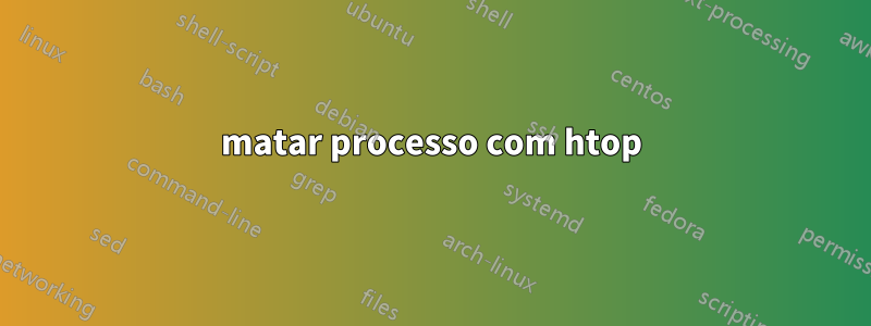 matar processo com htop