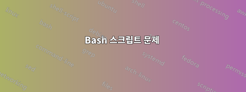 Bash 스크립트 문제