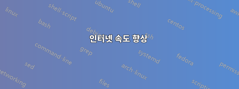 인터넷 속도 향상