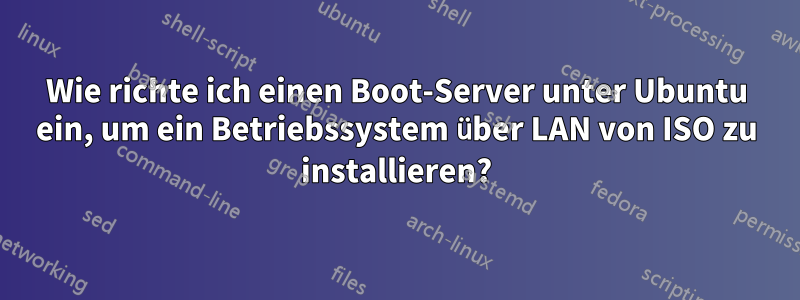 Wie richte ich einen Boot-Server unter Ubuntu ein, um ein Betriebssystem über LAN von ISO zu installieren?