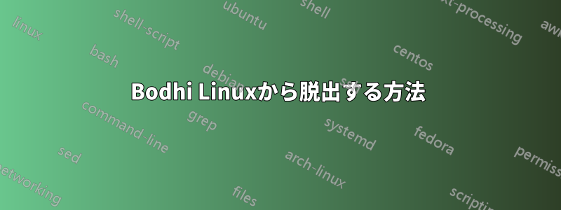 Bodhi Linuxから脱出する方法