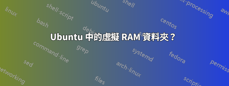 Ubuntu 中的虛擬 RAM 資料夾？