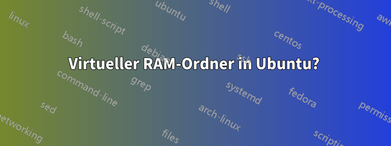 Virtueller RAM-Ordner in Ubuntu?