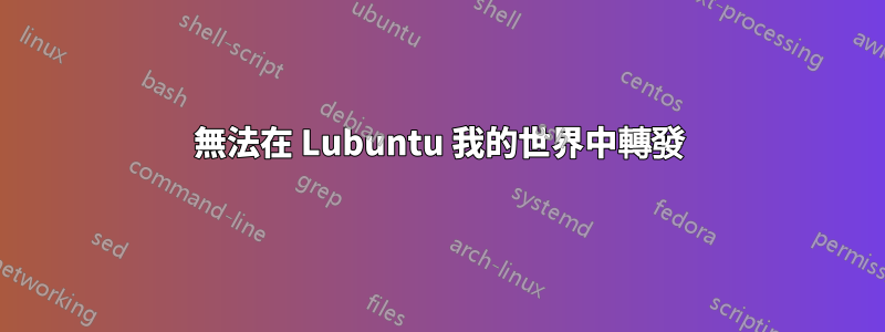 無法在 Lubuntu 我的世界中轉發