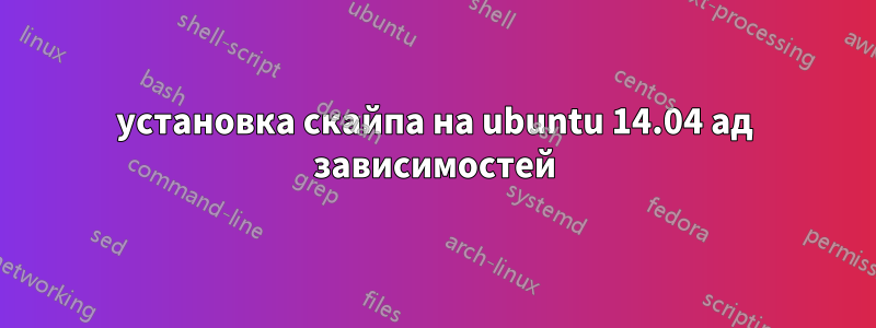 установка скайпа на ubuntu 14.04 ад зависимостей