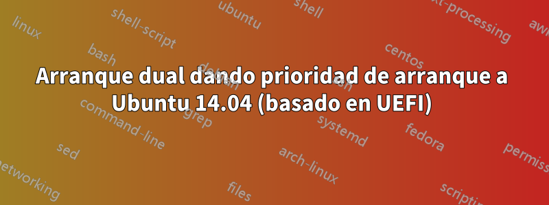 Arranque dual dando prioridad de arranque a Ubuntu 14.04 (basado en UEFI)