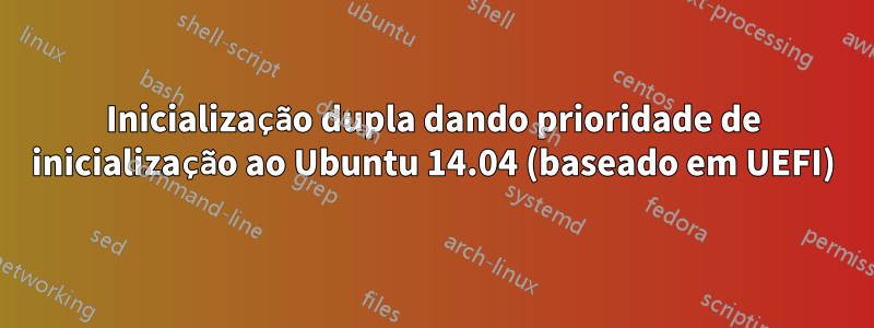 Inicialização dupla dando prioridade de inicialização ao Ubuntu 14.04 (baseado em UEFI)