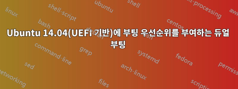 Ubuntu 14.04(UEFI 기반)에 부팅 우선순위를 부여하는 듀얼 부팅