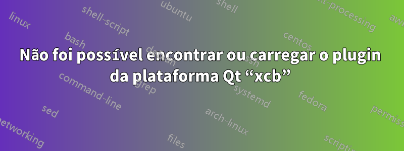 Não foi possível encontrar ou carregar o plugin da plataforma Qt “xcb”