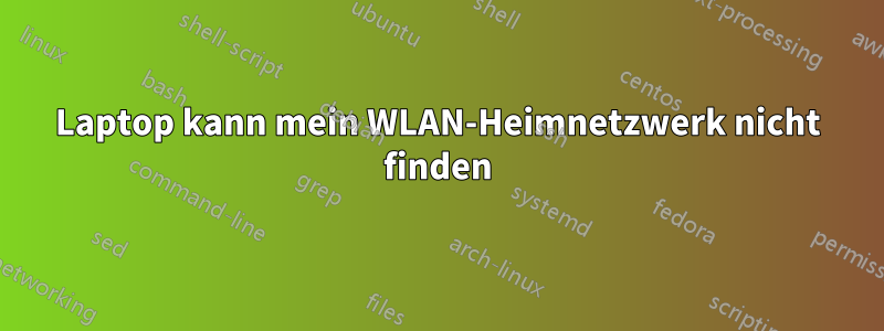 Laptop kann mein WLAN-Heimnetzwerk nicht finden