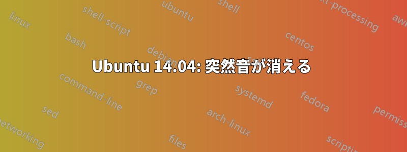 Ubuntu 14.04: 突然音が消える