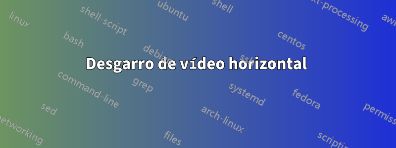 Desgarro de vídeo horizontal