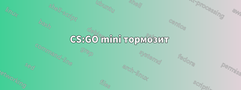 CS:GO mini тормозит