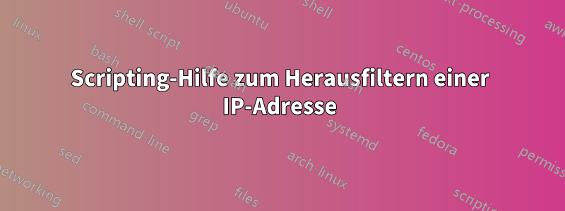 Scripting-Hilfe zum Herausfiltern einer IP-Adresse