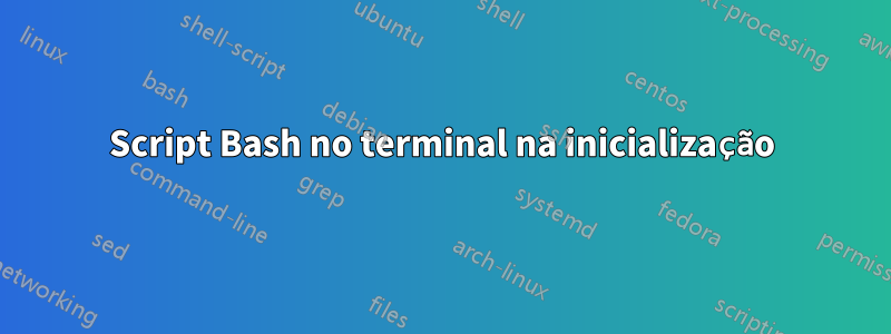 Script Bash no terminal na inicialização