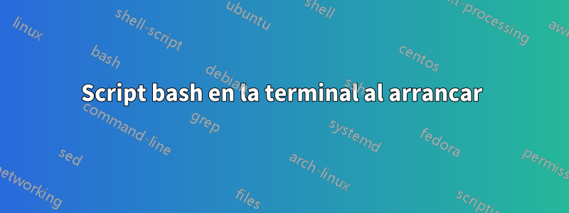 Script bash en la terminal al arrancar