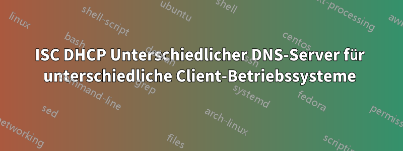 ISC DHCP Unterschiedlicher DNS-Server für unterschiedliche Client-Betriebssysteme