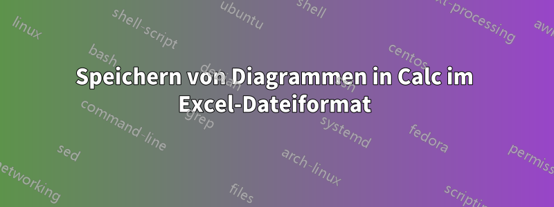 Speichern von Diagrammen in Calc im Excel-Dateiformat