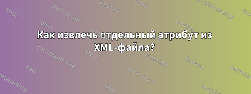 Как извлечь отдельный атрибут из XML-файла?