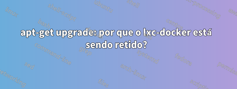 apt-get upgrade: por que o lxc-docker está sendo retido? 