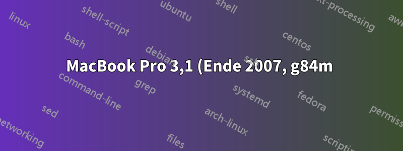 MacBook Pro 3,1 (Ende 2007, g84m), Ubuntu 14.04 LTS mit Nvidia bootet nicht