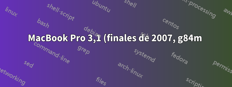 MacBook Pro 3,1 (finales de 2007, g84m), Ubuntu 14.04 LTS con Nvidia no arranca