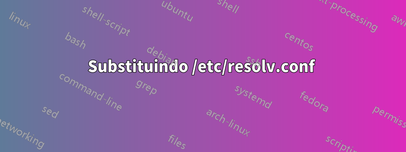 Substituindo /etc/resolv.conf