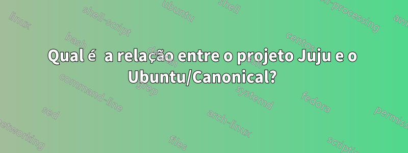 Qual é a relação entre o projeto Juju e o Ubuntu/Canonical?