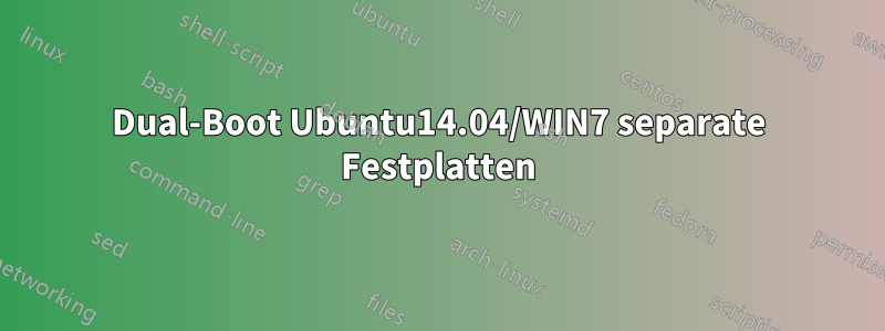 Dual-Boot Ubuntu14.04/WIN7 separate Festplatten