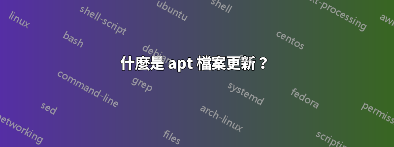 什麼是 apt 檔案更新？