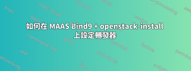 如何在 MAAS Bind9 + openstack-install 上設定轉發器