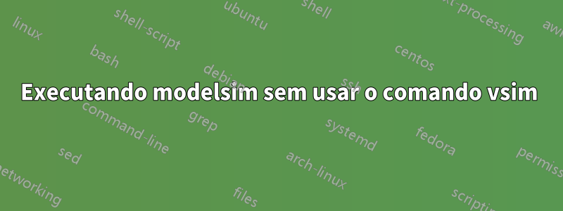 Executando modelsim sem usar o comando vsim