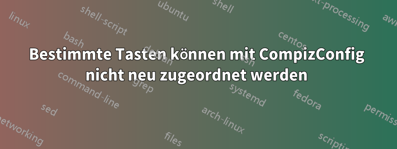 Bestimmte Tasten können mit CompizConfig nicht neu zugeordnet werden