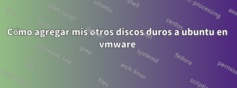 Cómo agregar mis otros discos duros a ubuntu en vmware