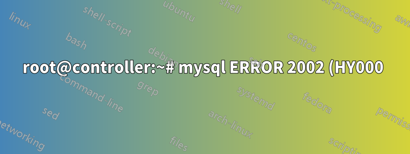 root@controller:~# mysql ERROR 2002 (HY000): Não é possível conectar ao servidor MySQL local através do soquete '/var/run/mysqld/mysqld.sock' (2)
