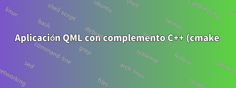 Aplicación QML con complemento C++ (cmake) que agrega un archivo de recursos
