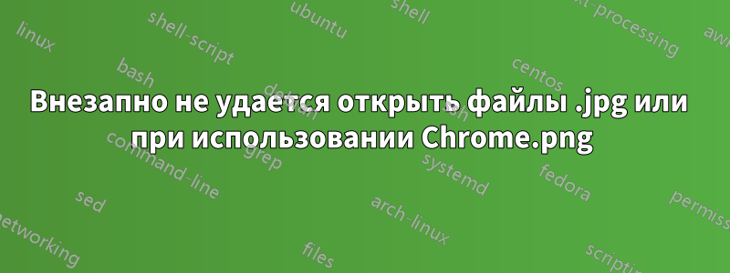 Внезапно не удается открыть файлы .jpg или .png при использовании Chrome