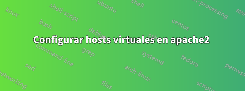 Configurar hosts virtuales en apache2