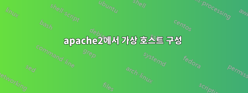 apache2에서 가상 호스트 구성