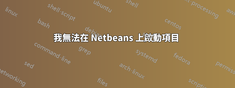 我無法在 Netbeans 上啟動項目