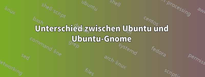 Unterschied zwischen Ubuntu und Ubuntu-Gnome