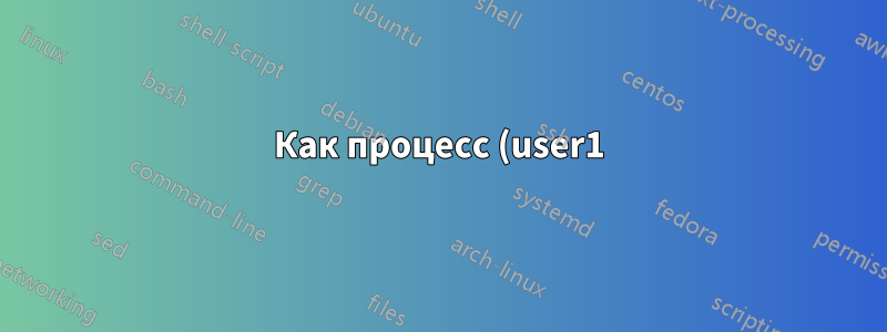 Как процесс (user1) может записывать журнал в каталог (root)